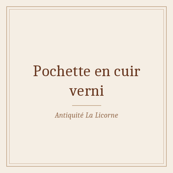 Pochette vernie