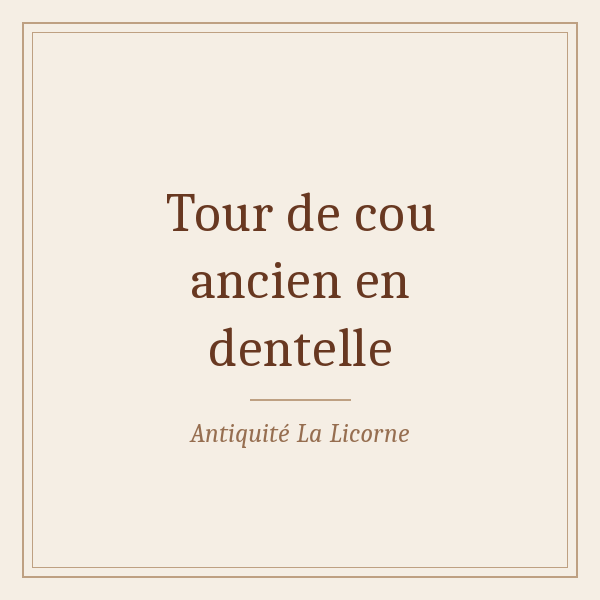 Tour de cou